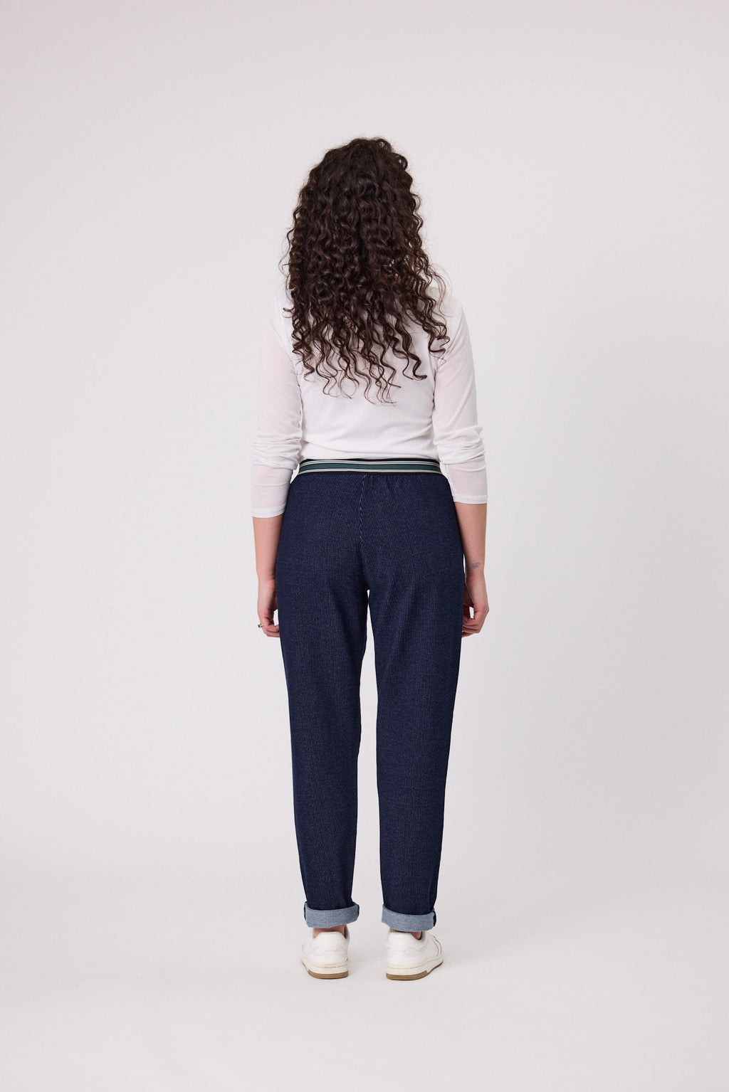 Georgie Knit Denim Pant Dark Indigo