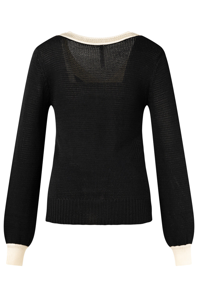 Angelica Knit Black Cream