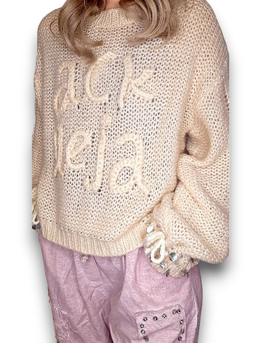 Pearl SI Logo Knit Beige