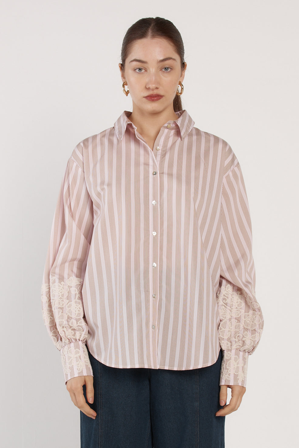 Paloma Embroidered Shirt Pink