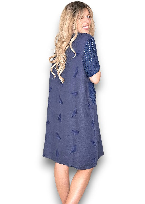 C’est La Vie Easy Dress Navy
