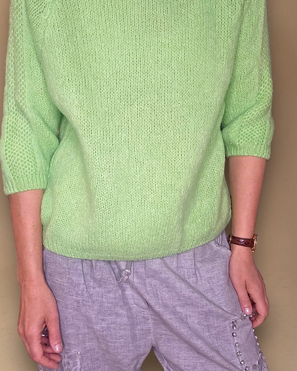 Mohair Blend Sweater Green
