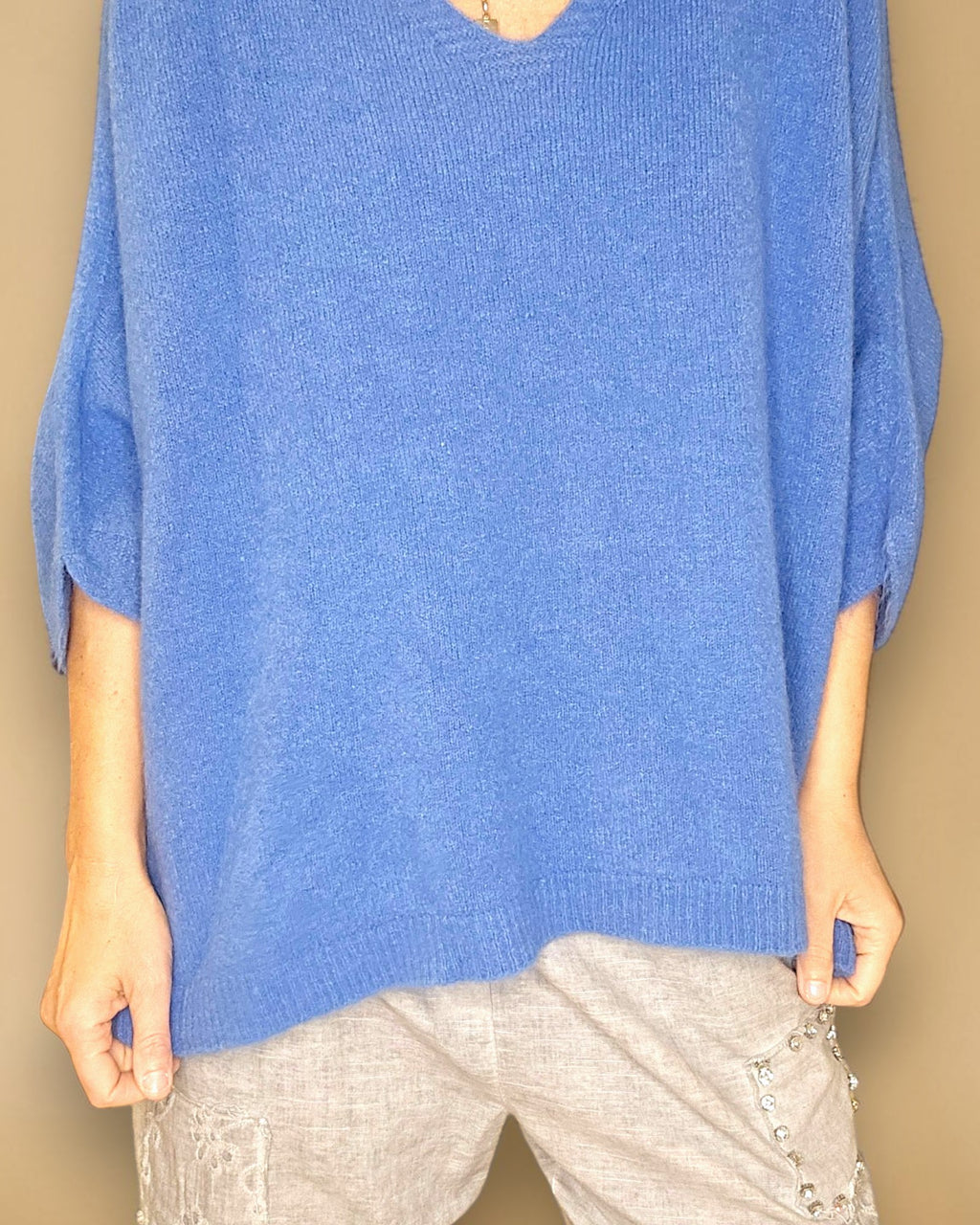 Alpaca Blend Knit Cornblue
