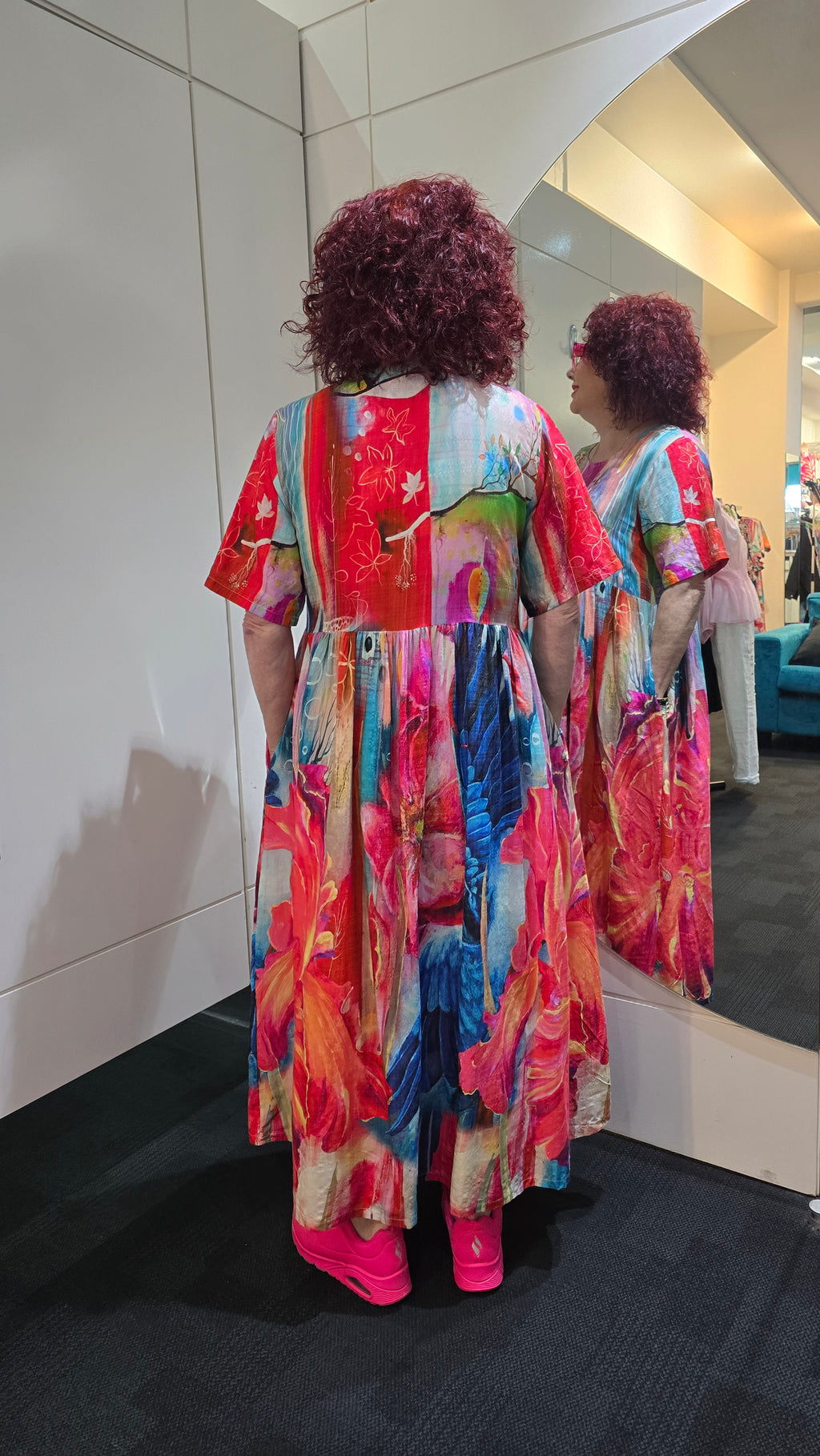 Susie S/S Dress Garden Bird