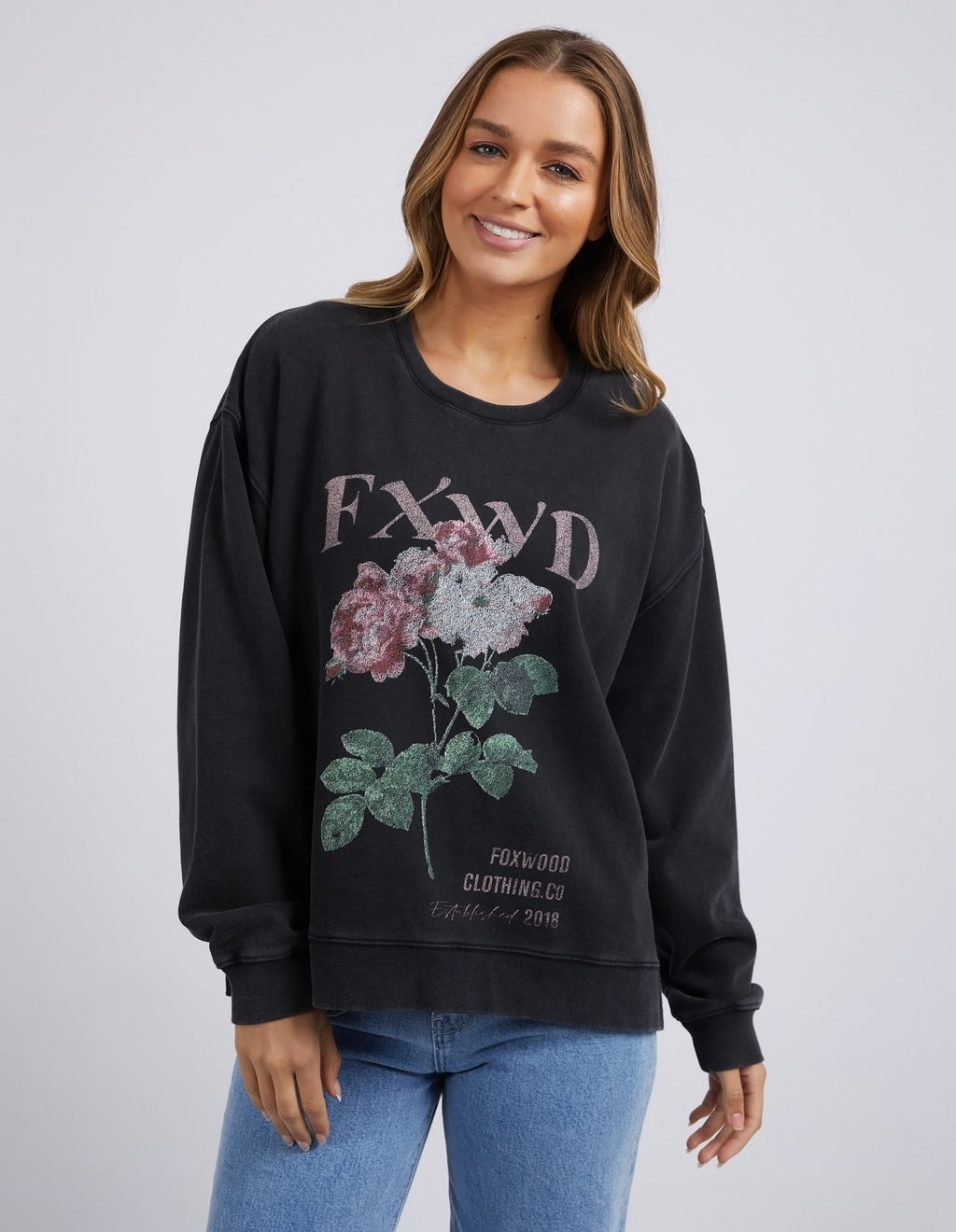 Rosa Crew Wash Black
