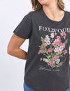 Flower Tee Wash Black