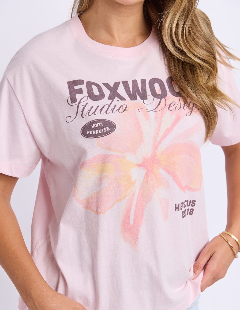 Hibiscus Tee Ballerina Pink