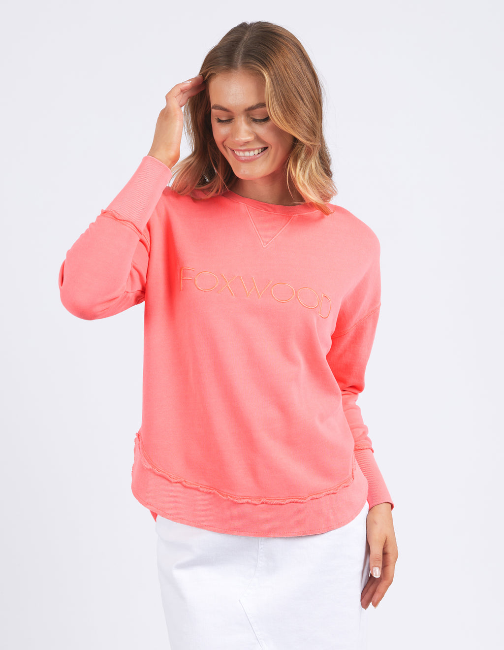 Simplified Crew Neon Pink