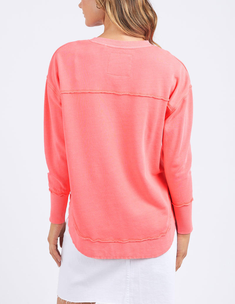 Simplified Crew Neon Pink