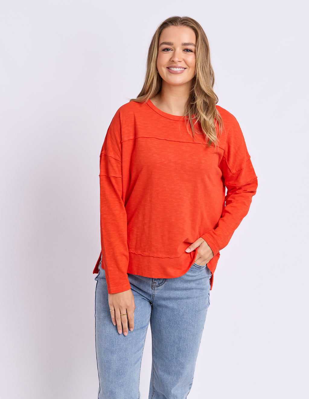 Jayne Throw On Top Red