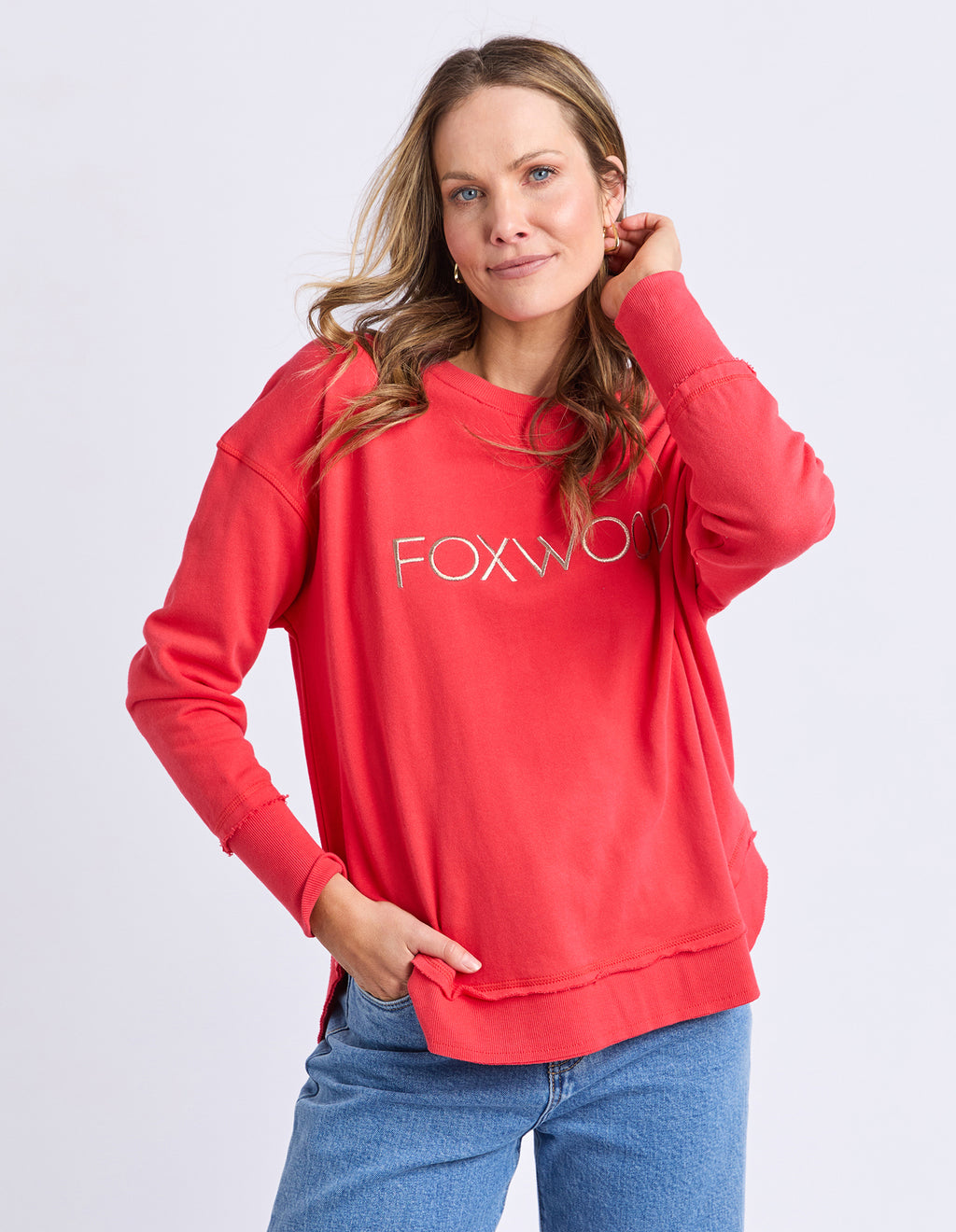 Simplified Metallic Crew Red