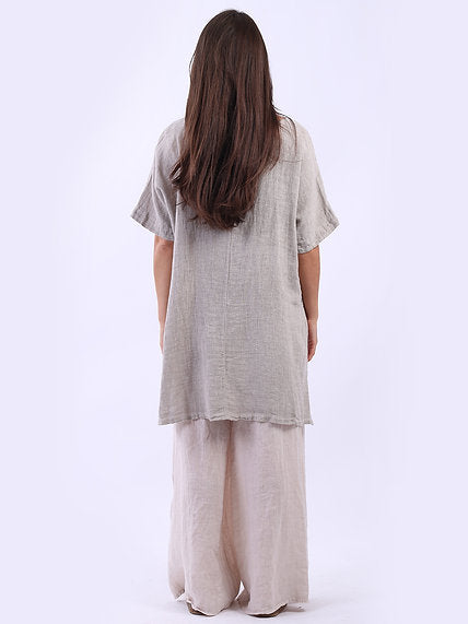 Woven Linen Tunic Natural