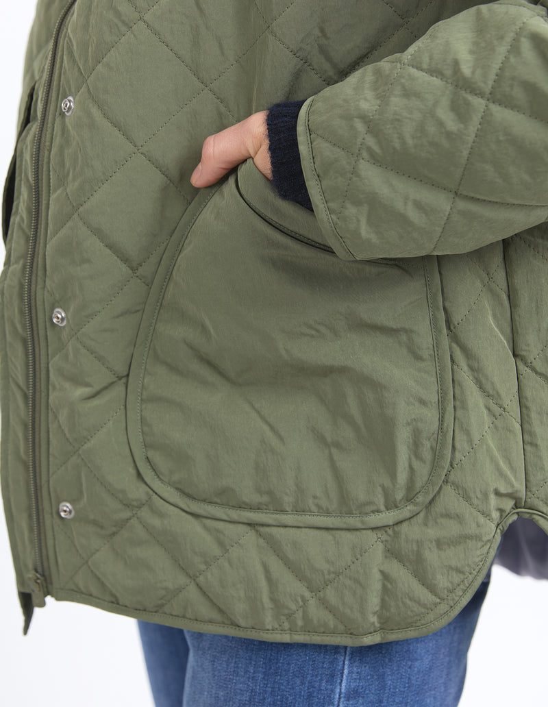 Miley Quilted Jacket Clover