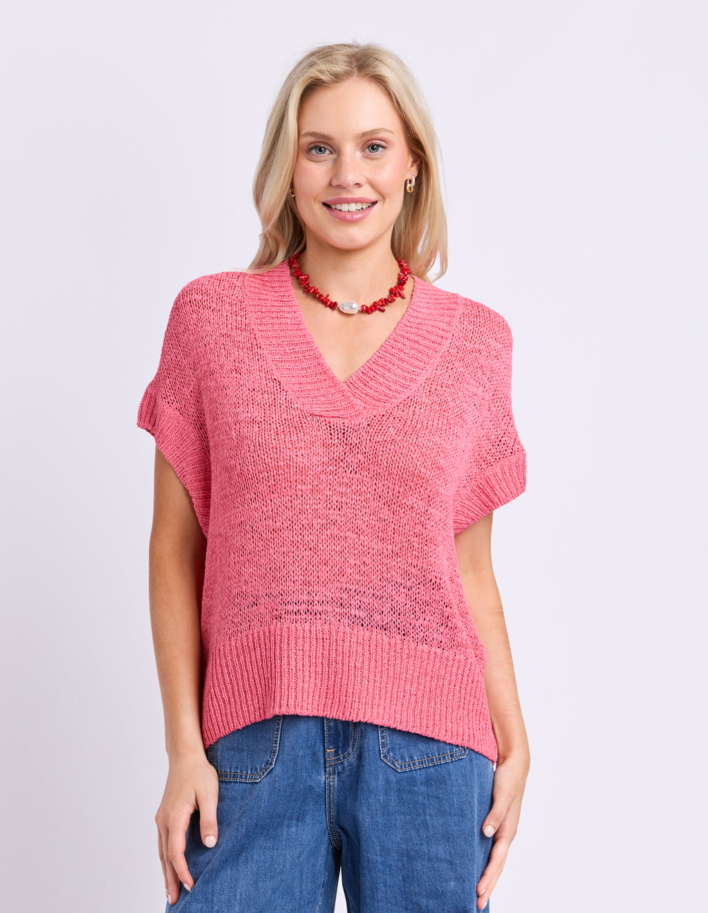 Elba Knit Top Pink Lemonade