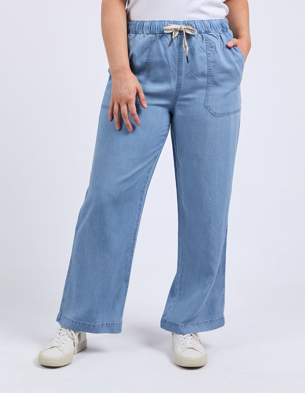 Payton Chambray Pant Blue