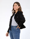 Angie Denim Jacket Black