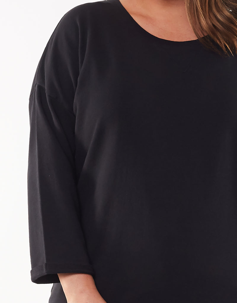 Alice Crew Wash Black