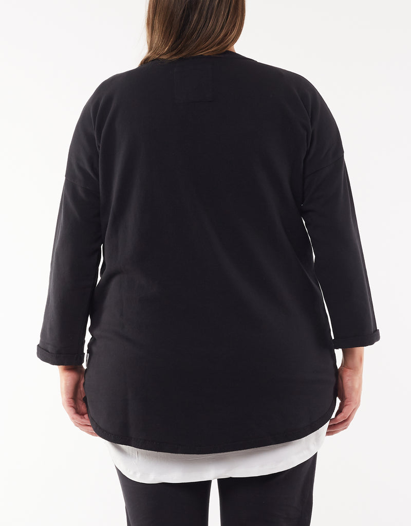 Alice Crew Wash Black