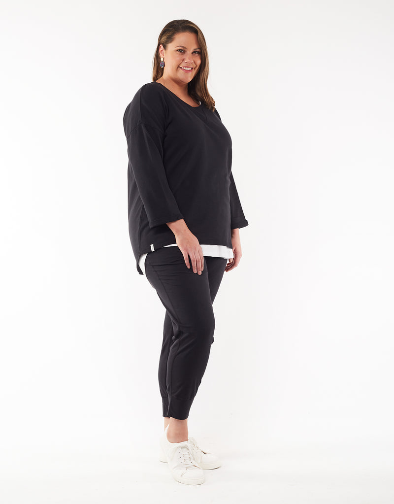 Alice Crew Wash Black