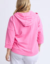 Beachy Zip Hoodie Aurora Pink