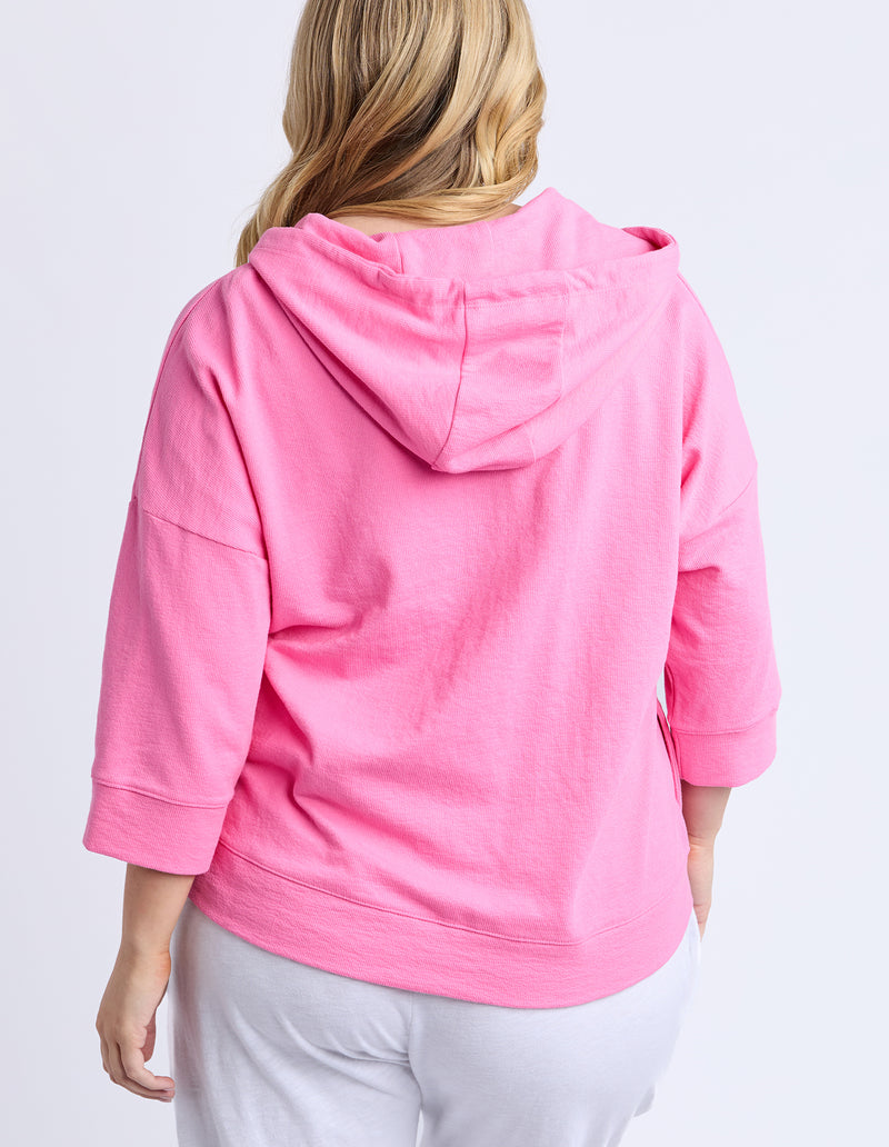 Beachy Zip Hoodie Aurora Pink