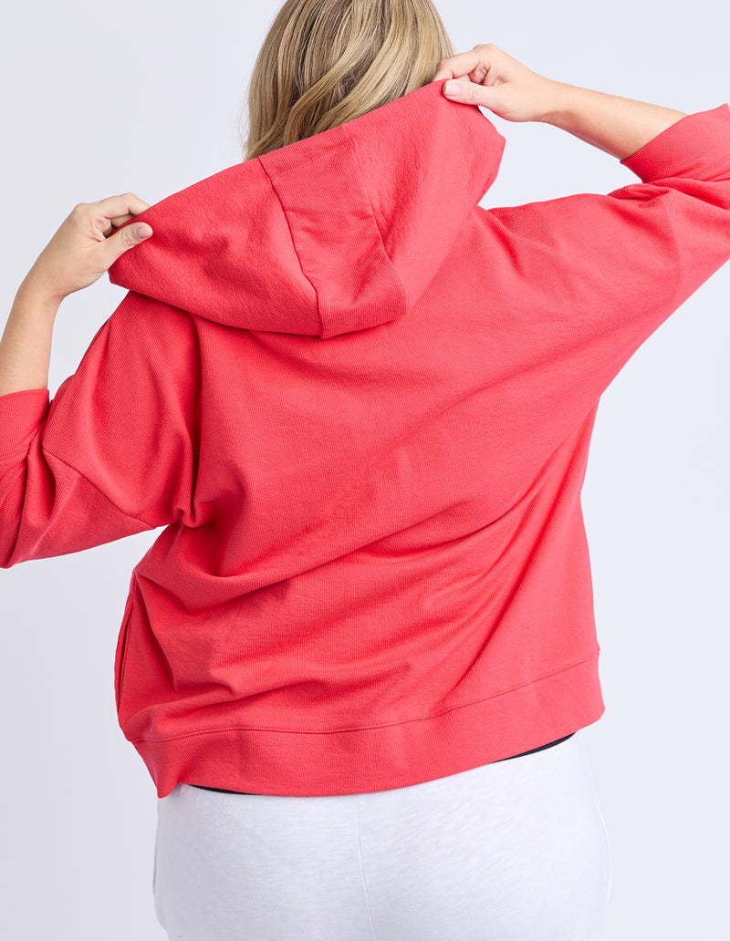 Beachy Zip Hoodie Cayenne