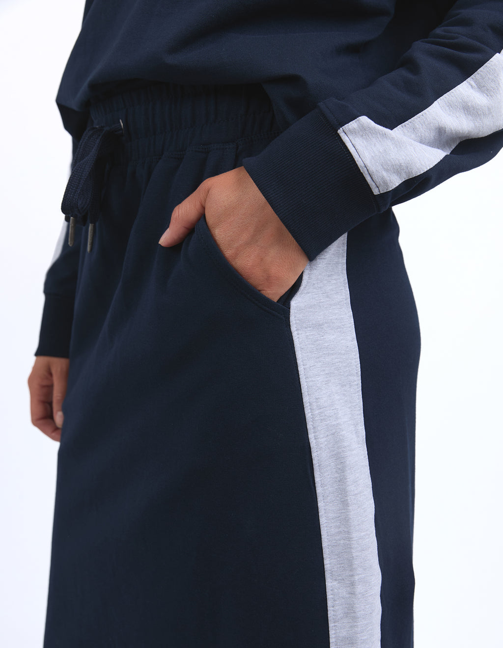 Sloane Fleece Skirt Navy