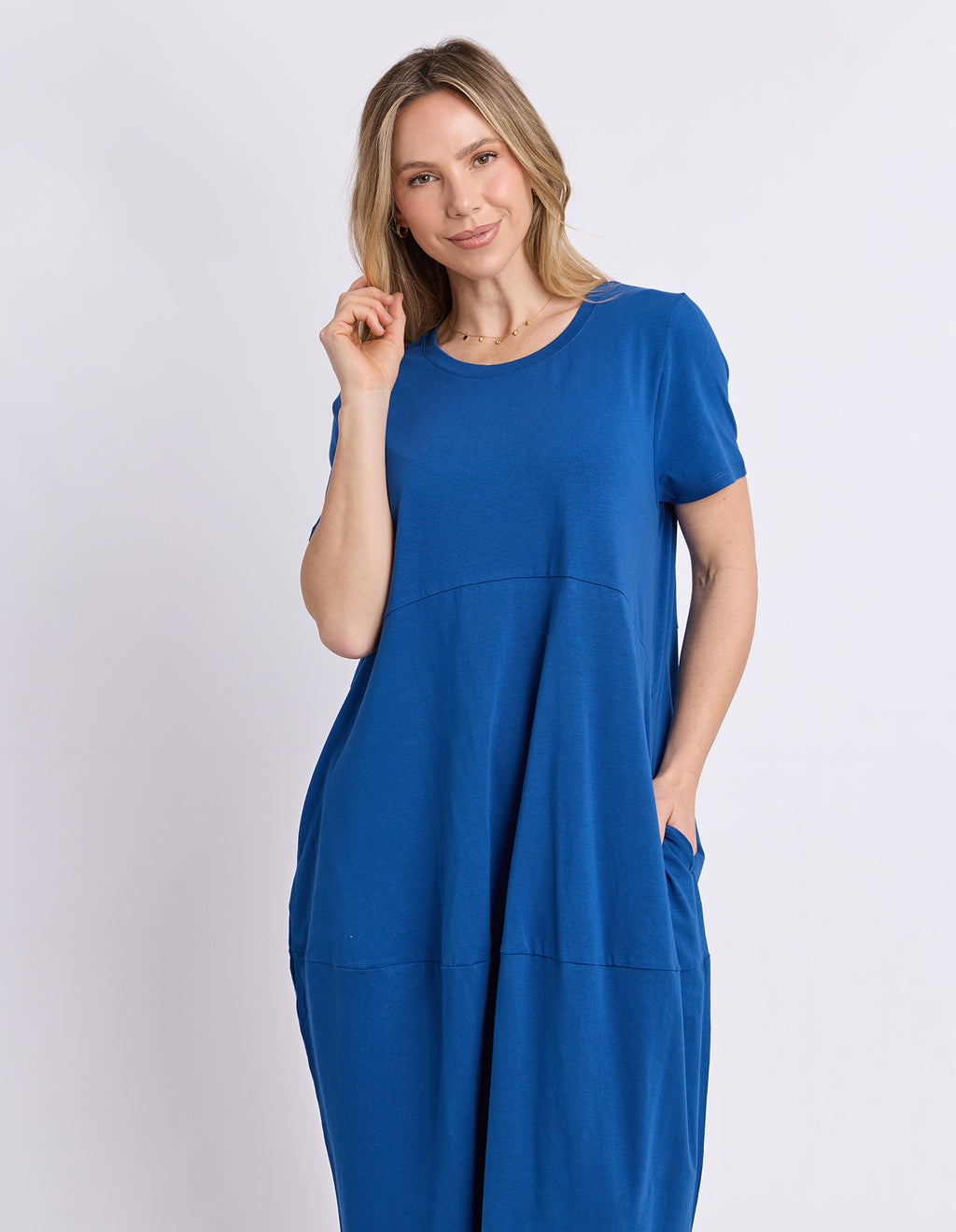 Diana S/S Dress China Blue