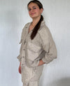 Anglaise Crop Jacket Natural
