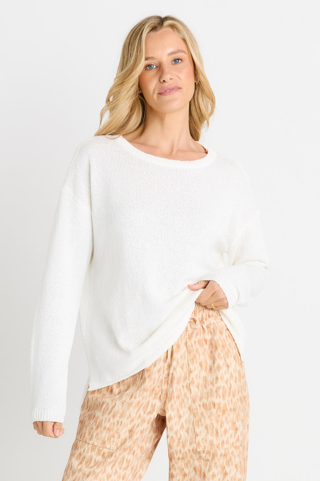 Bradford Knit Top White