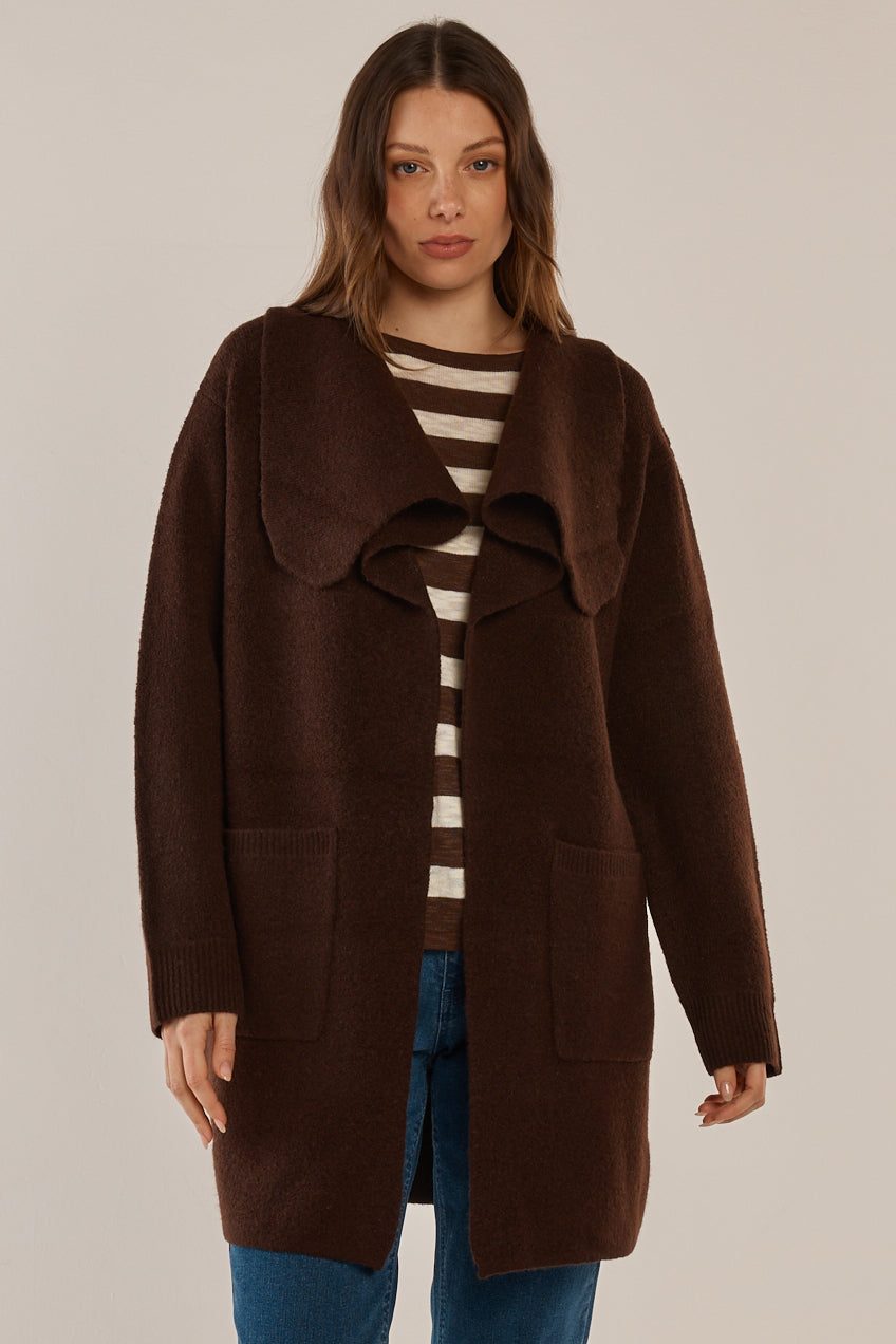 Abigail Cardigan Chocolate