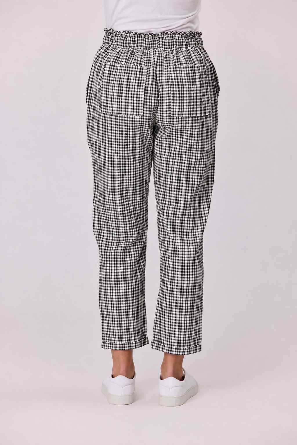 Siena Check Pant Black/White
