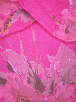 Blossom Split Collar Moku Top Hot Pink