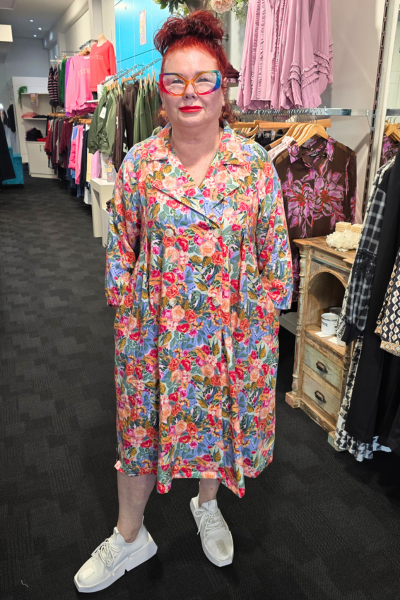 Button Coat Multi