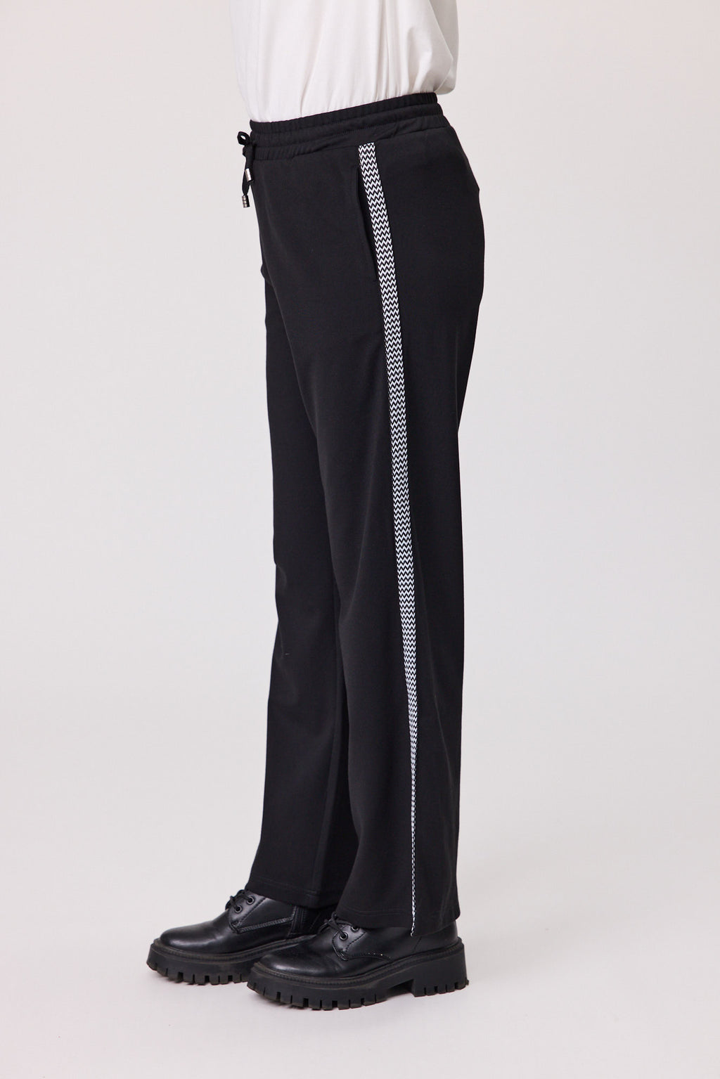 Reno Side Tape Pant Black