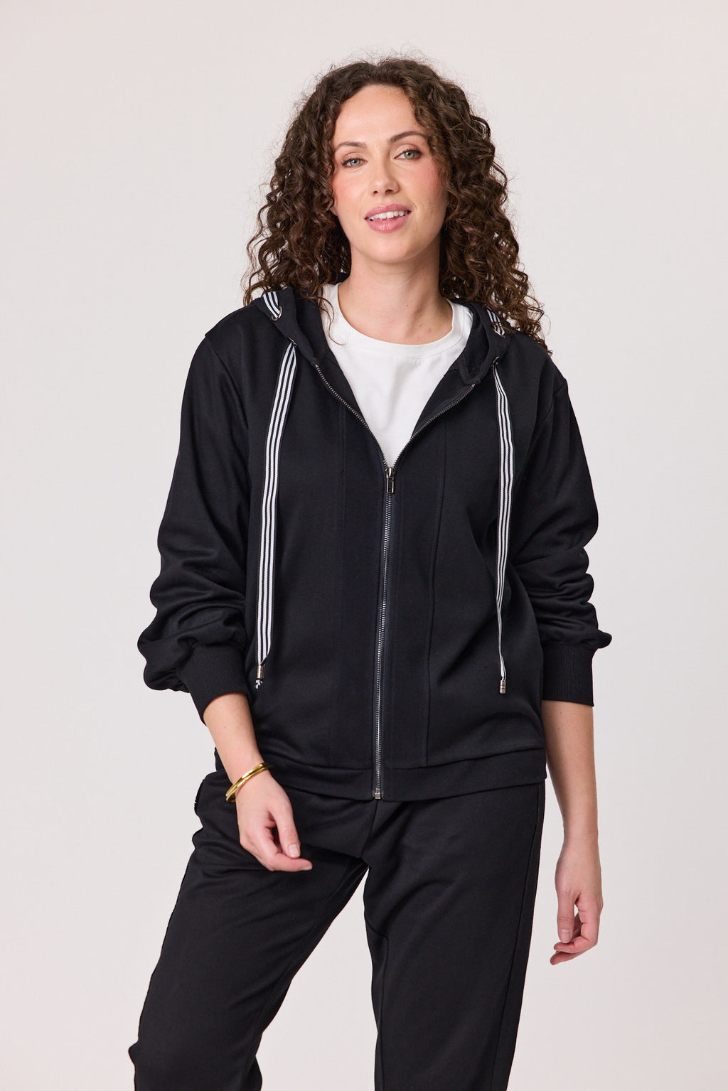 Aspen Hooded Fleece Jacket Black