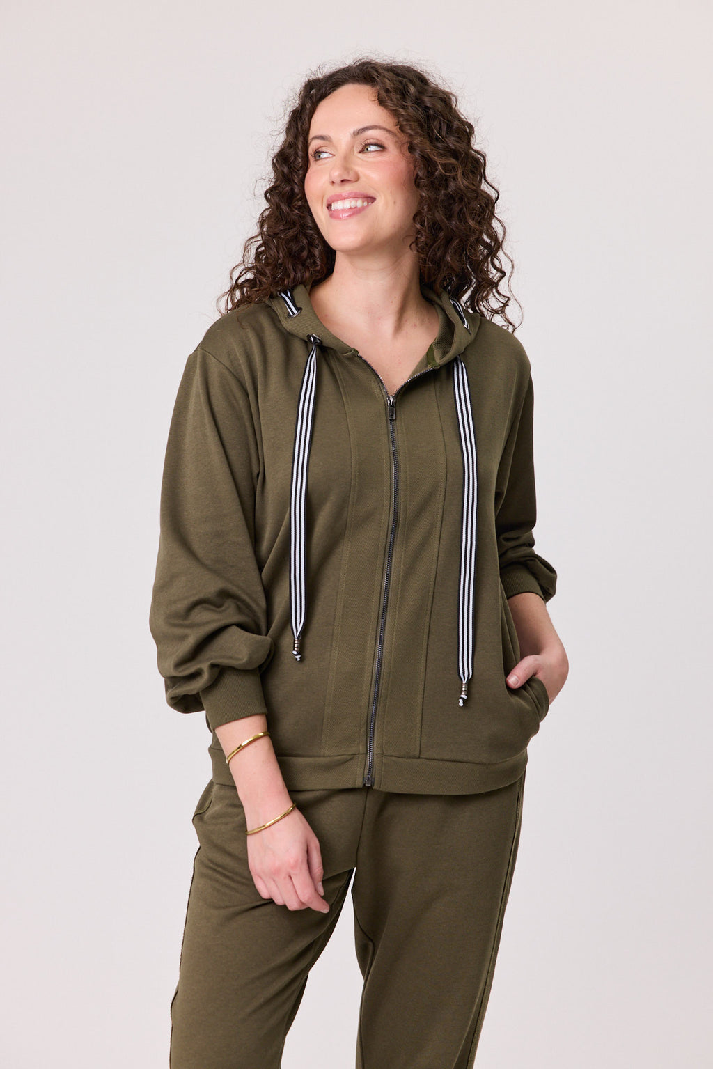 Aspen Hooded Jacket Khaki