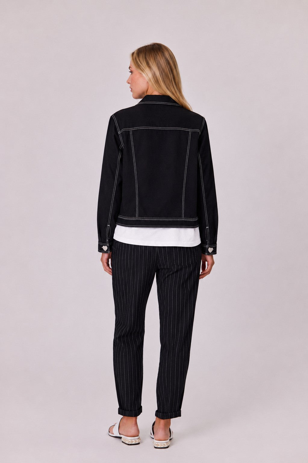 Valencia Plain Voile Jacket Black