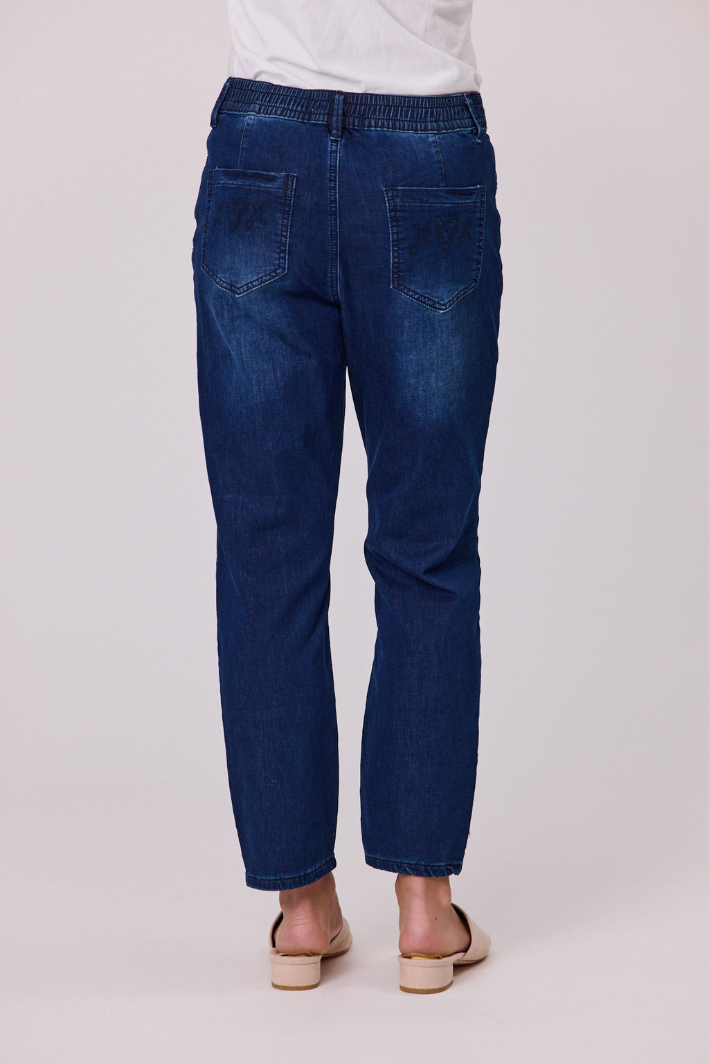 Knit Denim 7/8 Jean Indigo