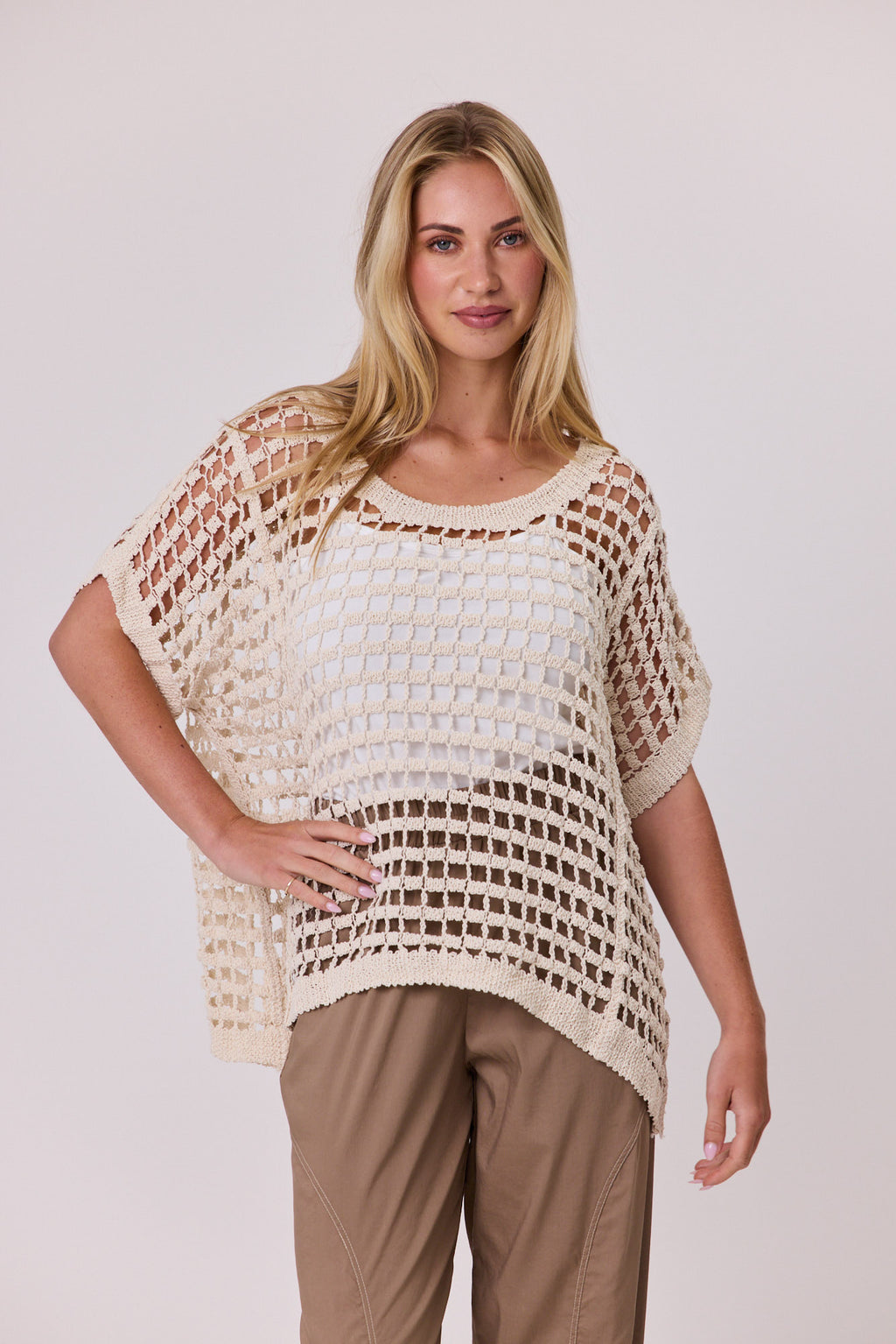 Harmony Crochet Top Natural