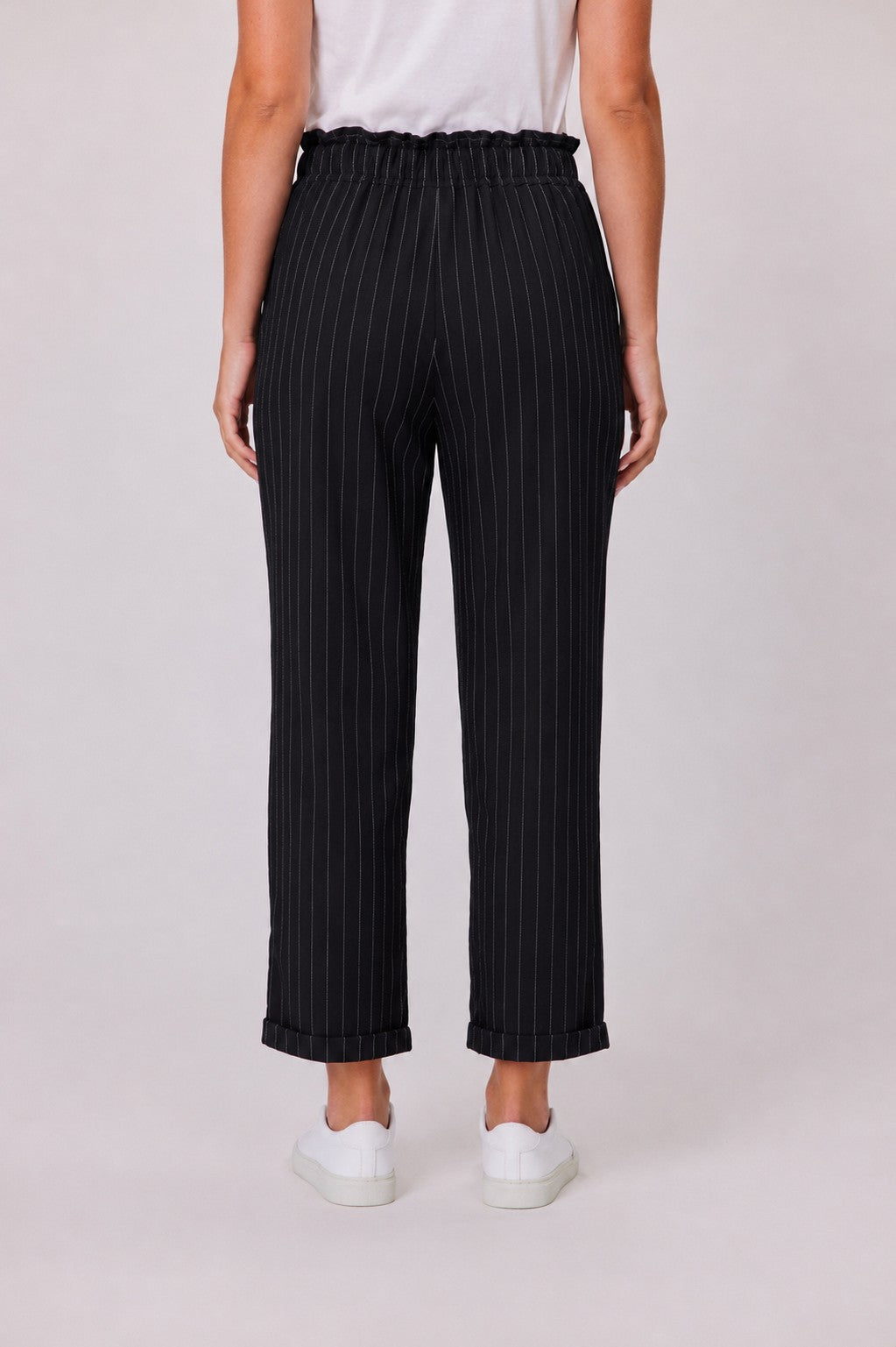 Haven Stripe Pant Black