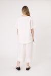 Carola Linen Top White