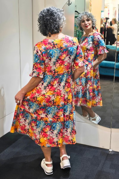 Celeste Tiered Dress Multi Floral