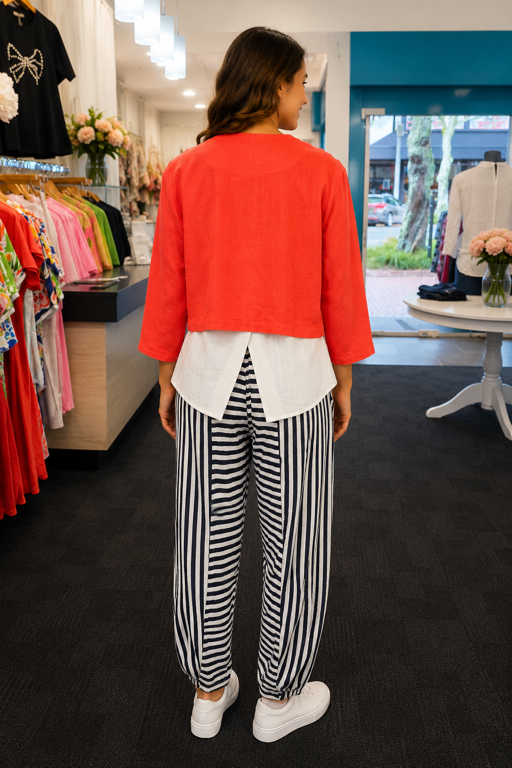 Crop Jacket Orange