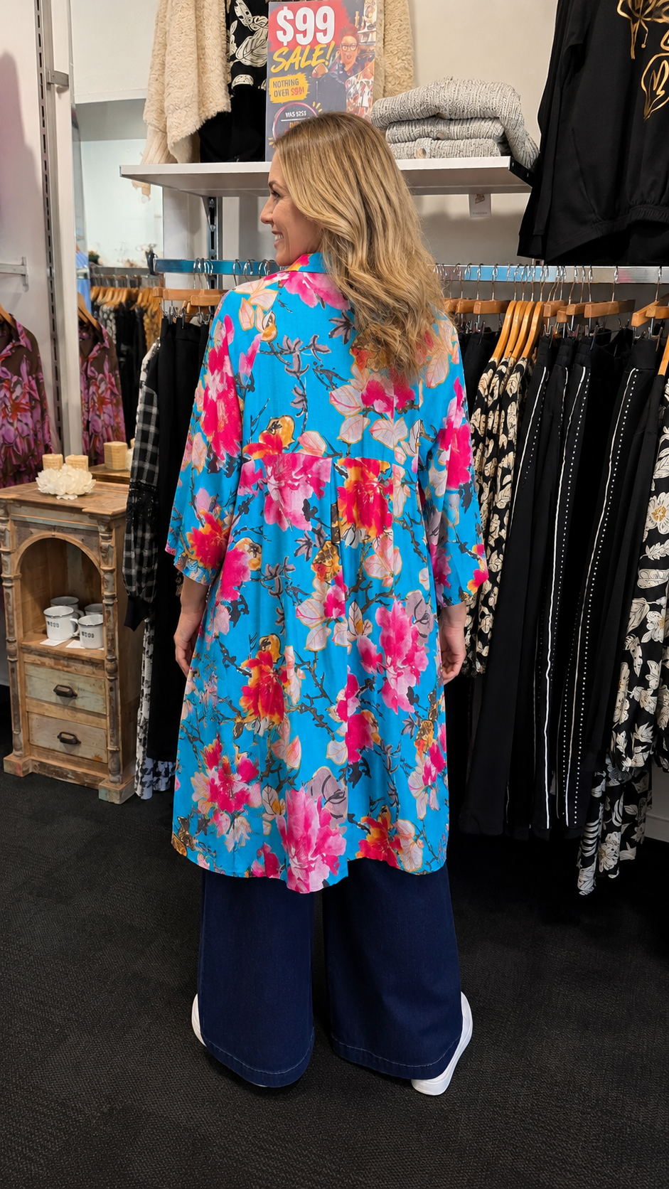 Button Coat Teal