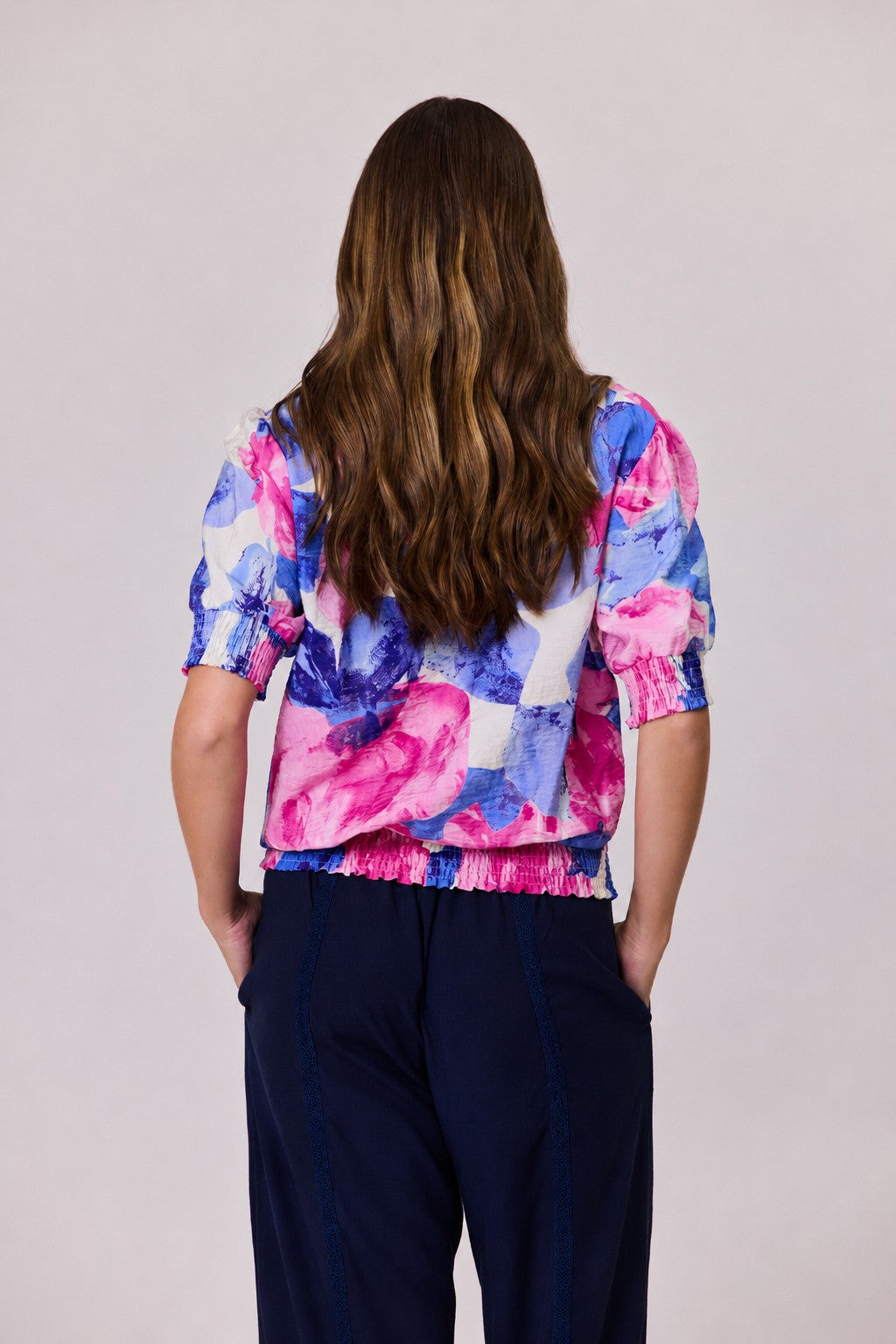 Petal Parade Top Blue