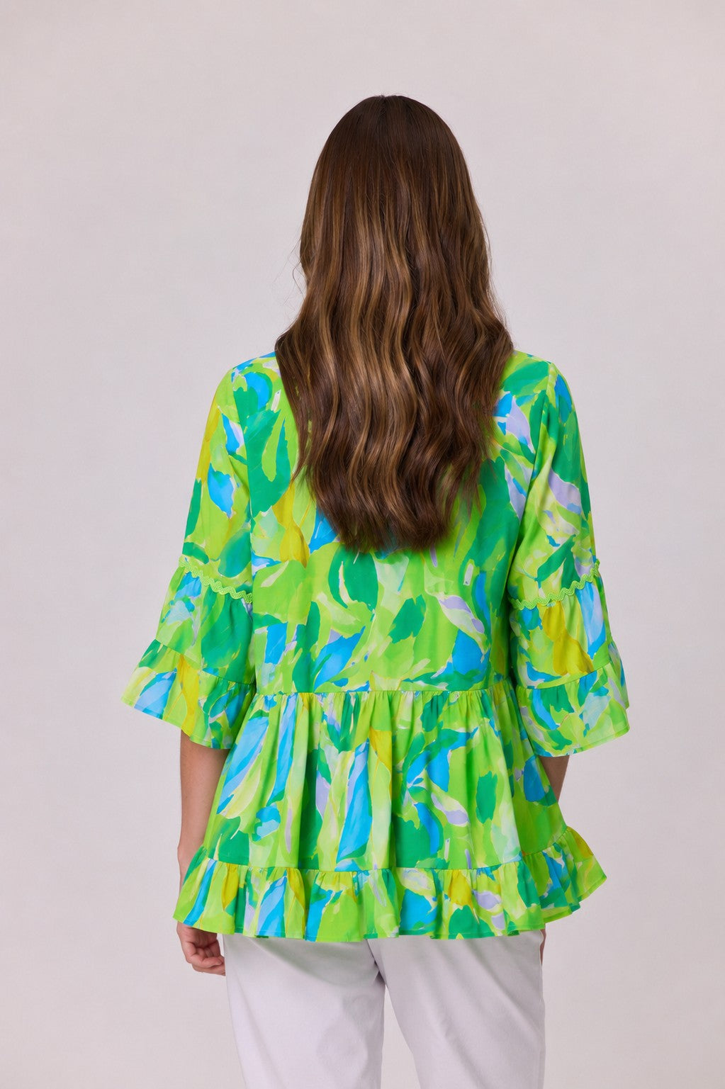 Ricrac Trim Top Green
