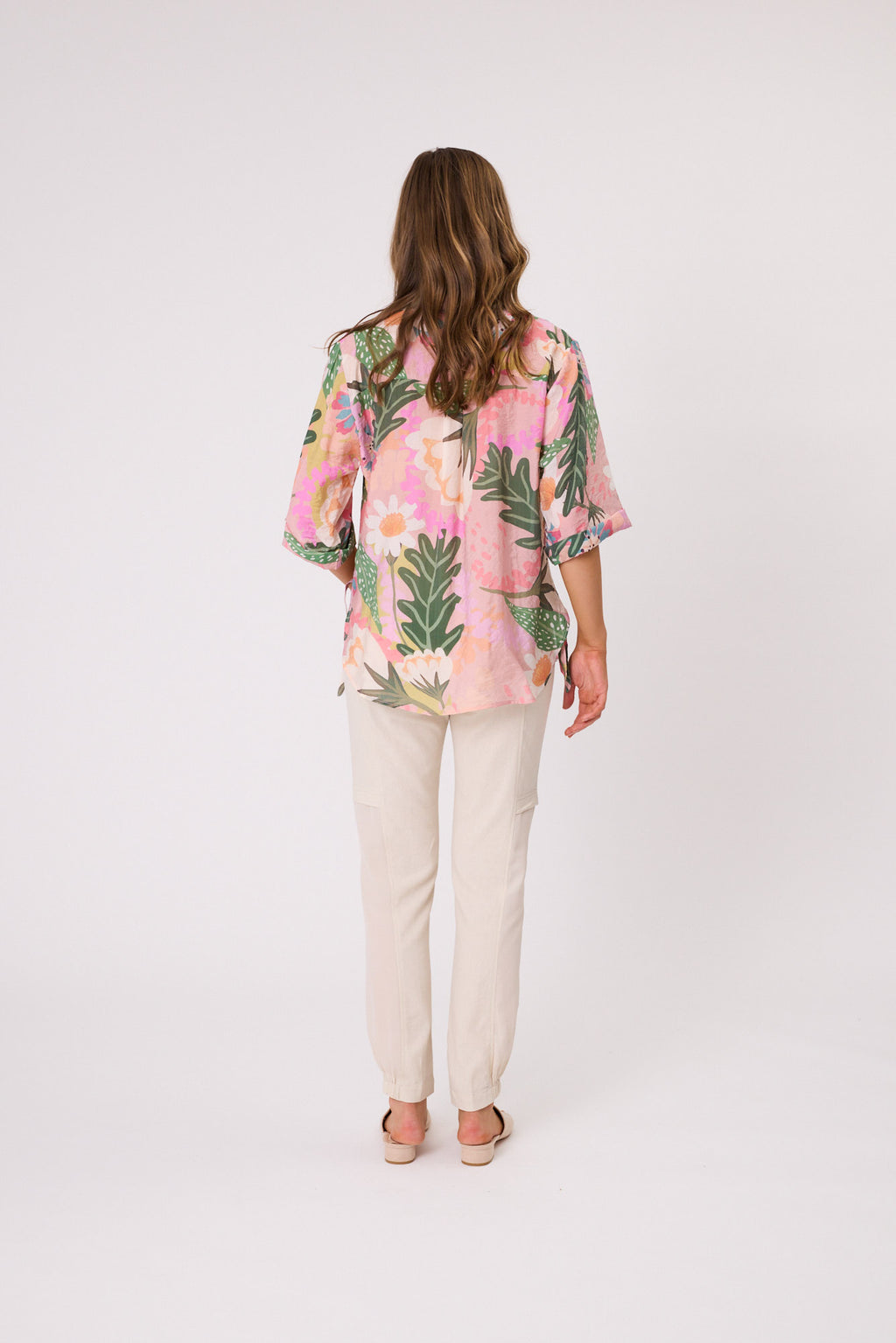 Sofia Printed Shirt Pink