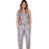 Diamond Linen/Cotton Pants Light Grey