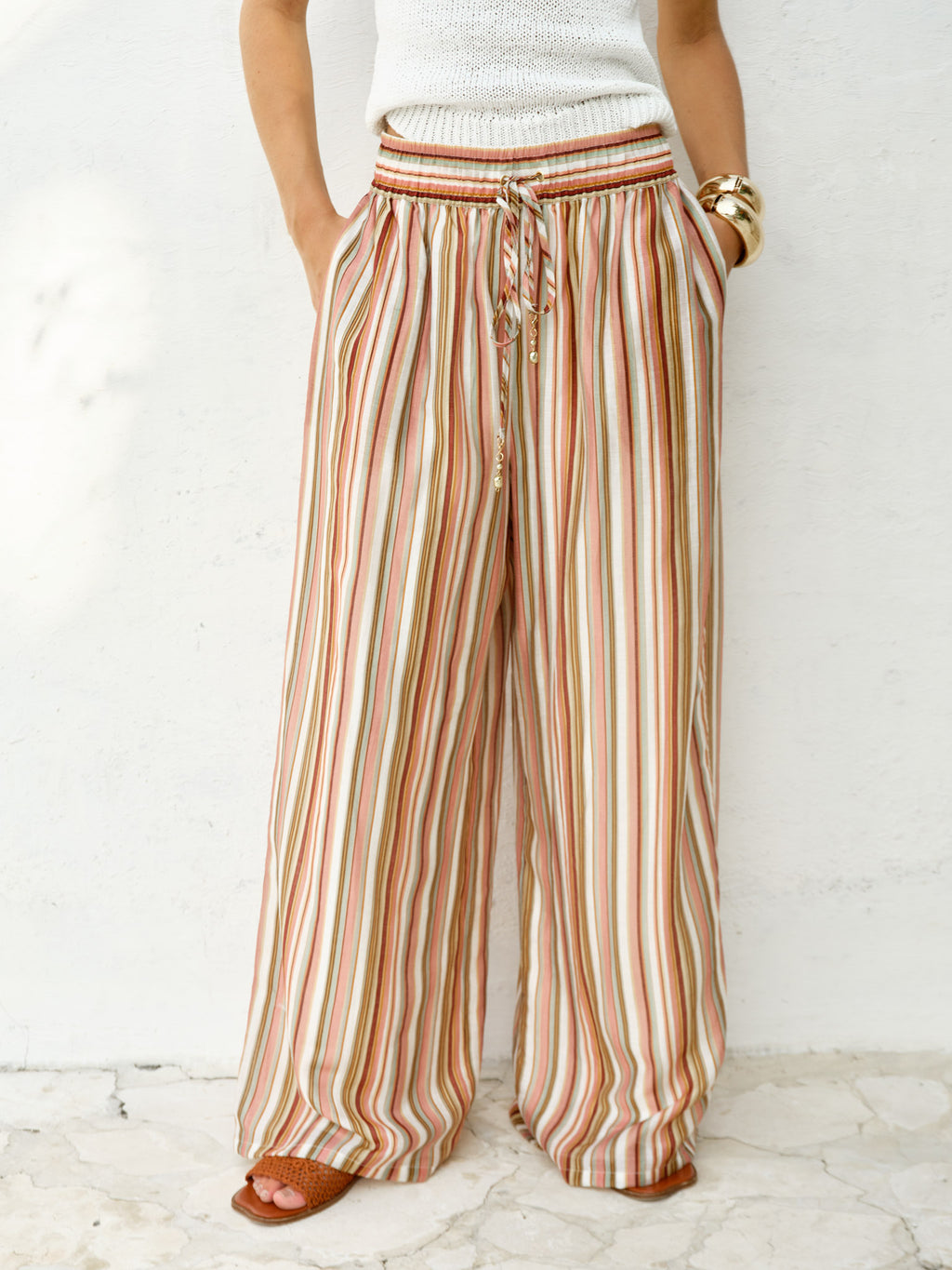 Elysia Pant Sandbar Stripe